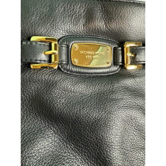Michael Kors Hamilton Black Leather Messenger*Crossbody*Excellent Condition - Picture 2 of 12